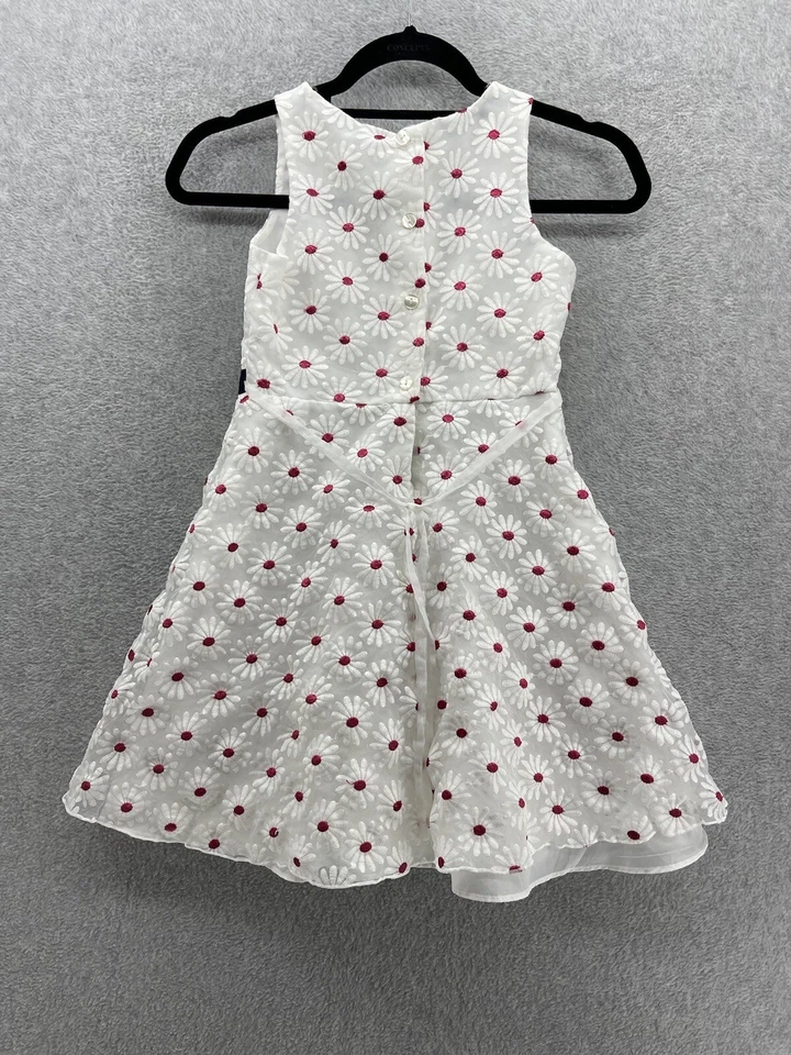 Vestido feminino Emily West estampa margarida sem mangas ajuste e alargamento tamanho 8 forrado - Imagem 2 de 4