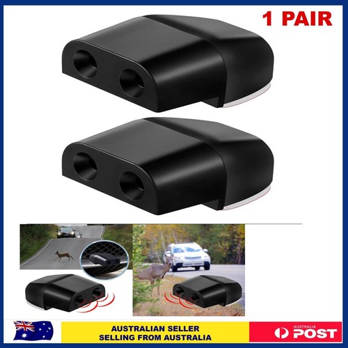 1 PAIR SONIC ANIMAL REPELLER SHOO WHISTLE DEER ROO KANGAROO ALERT 4WD