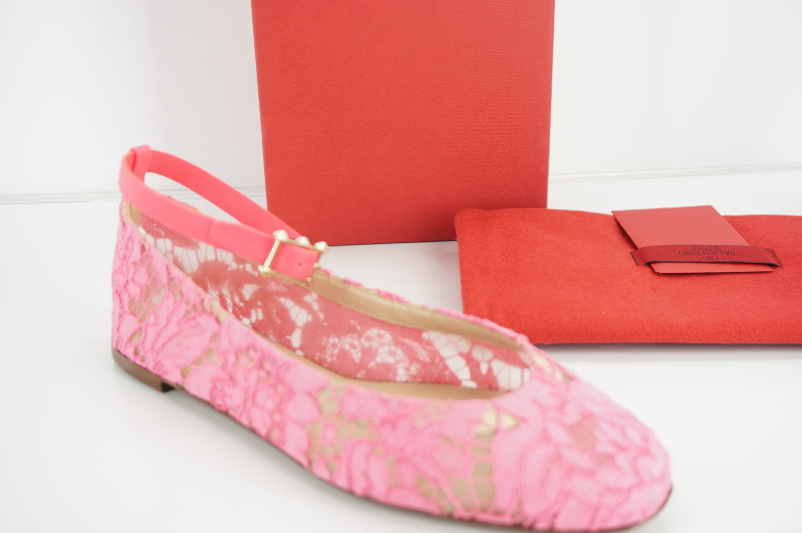 New Valentino Rosa Lace Ankle Strap Ballerina Flats Flats Ballerina Taglia 37 NIB 975 45bee6 New Valentino Rosa Lace Ankle Strap Ballerina Flats Flats Ballerina Taglia 37 NIB 975 45bee6