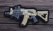AK47 PVC Rubber Morale Patch Hook and Loop Rifle Army Gun Tactical 2A Gear 4