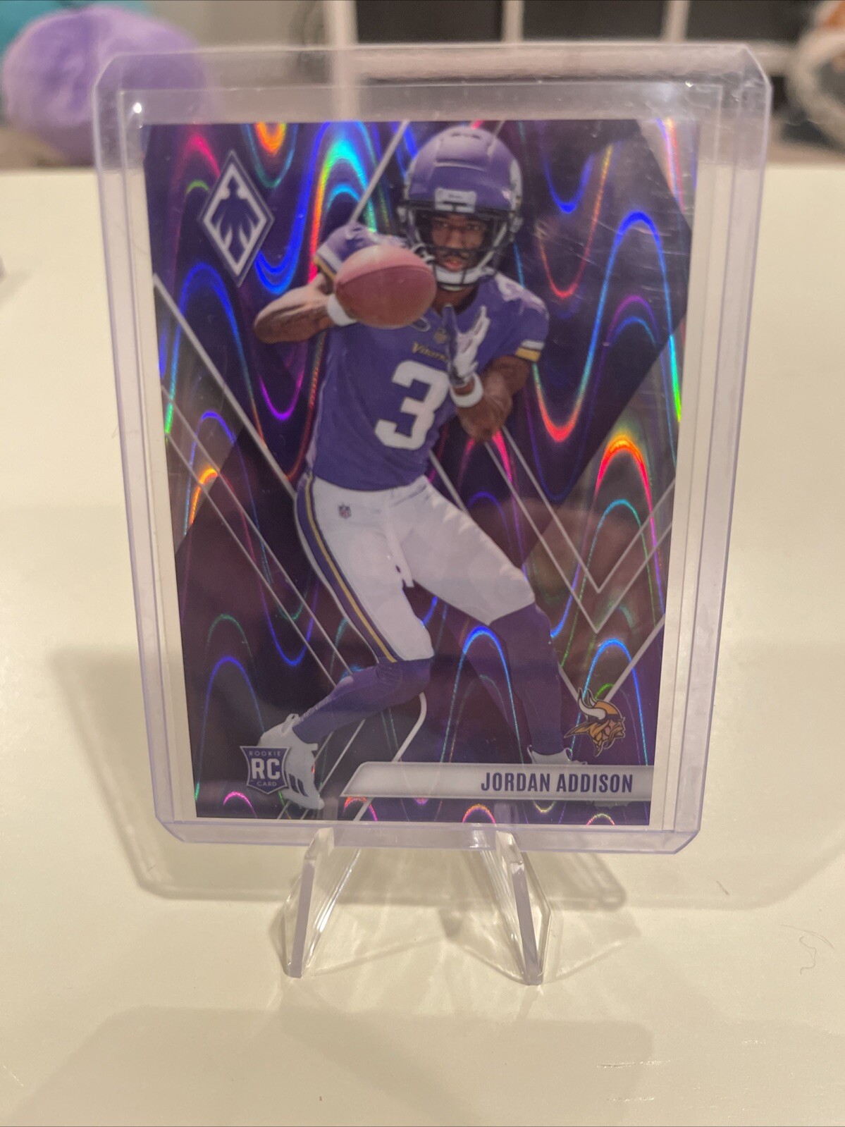 2023 Panini Phoenix Jordan Addison Purple RC #/125 #109