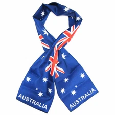 Australia Country Lightweight Flag Printed Knitted Style Scarf 8"x60"