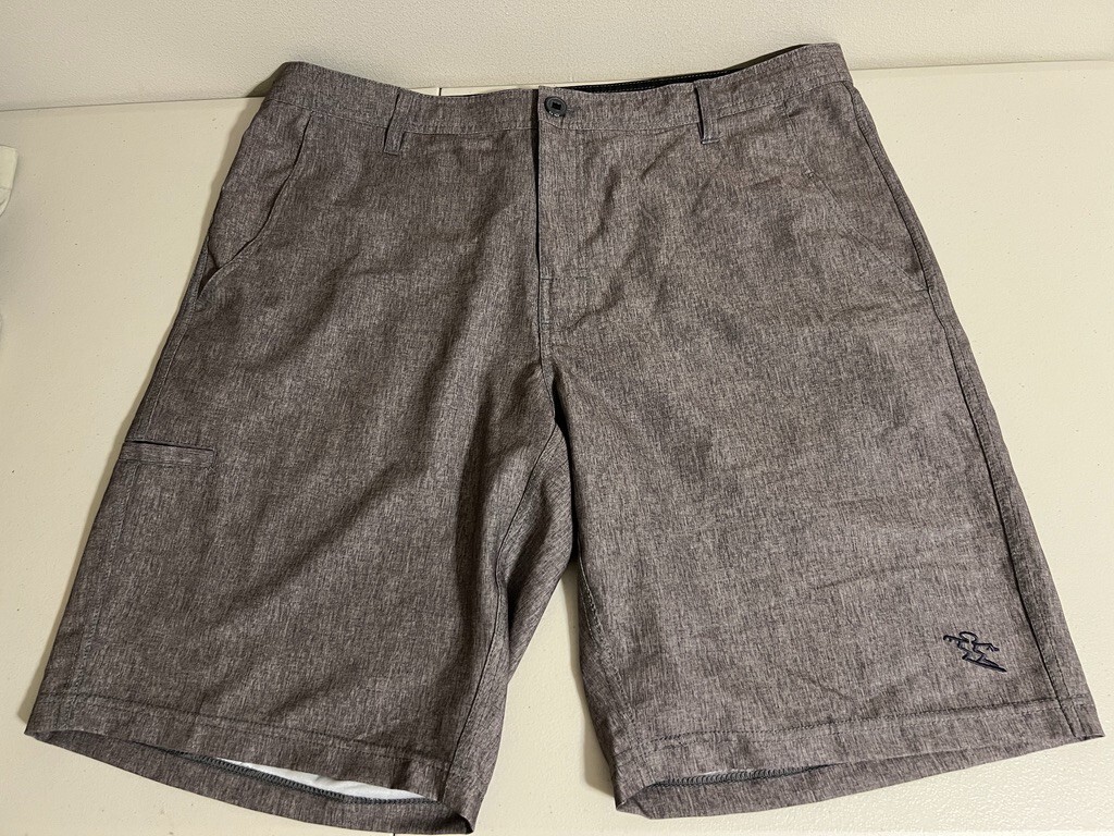 ☀️ Da Hui Shorts Mens Size 38 Brown Hybrid Board Shorts