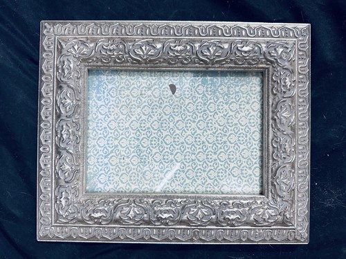 Vintage Art Deco Silver Leaf Photo Picture Frame - Picture 3 of 7