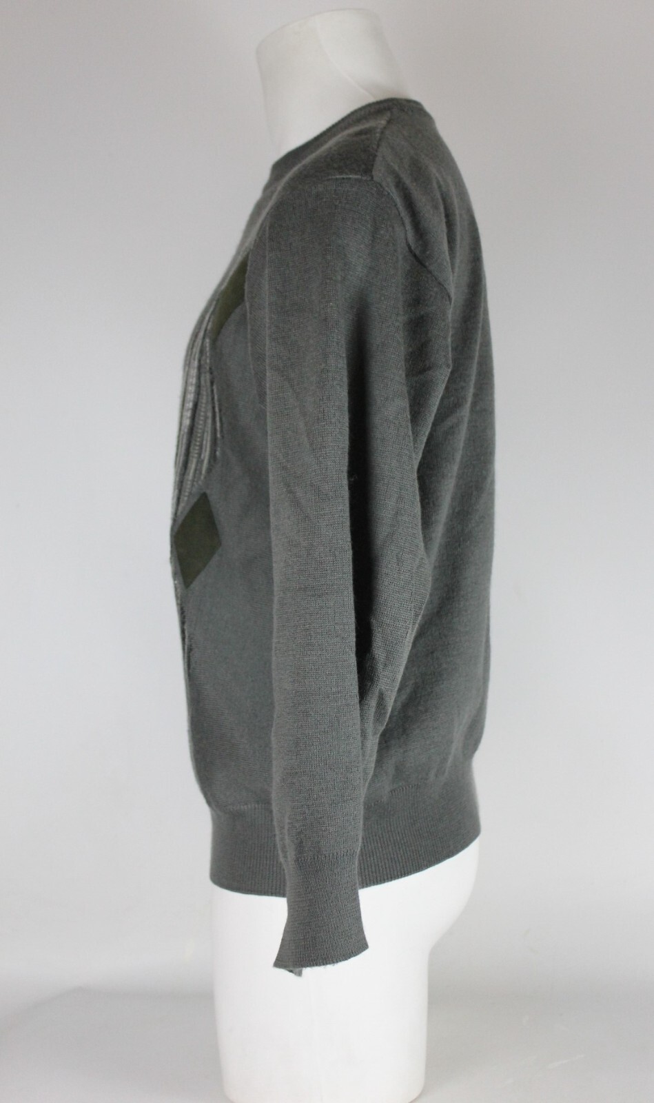 Mens Gabicci Jumper Size Large Vintage Grey Pullover Long Sleeves image 5