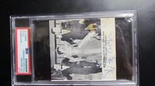 Ray Bolger signed Cut with Photo PSA Certified Encapsulated