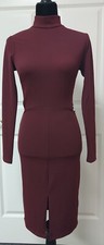 Forever 21 Burgandy Midi Cutout NWT  S Small