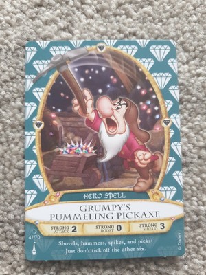 Disney Sorcerers of the Magic Kingdom Karte 47 Grumpy's Pummeling Pickaxe