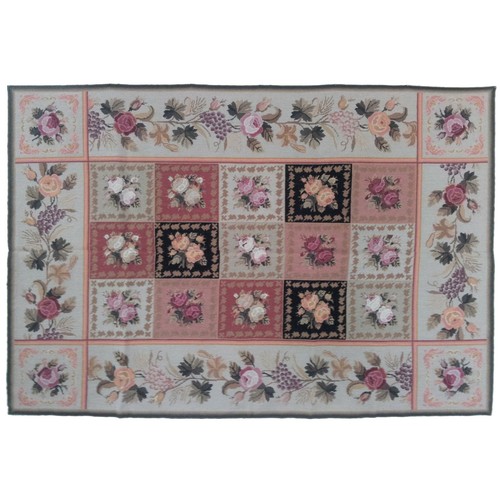 Arazzo Tappeto Tisca LORRAINE cm 183 x 122 riproduzione Aubusson piccolo punto - 第 1/6 張圖片
