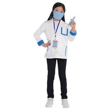 Doctor Kit Lab Coat Surgeon Nurse Career Fancy Dress Up Halloween Child Costume