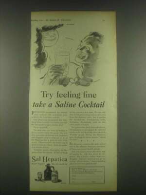 1931 Sal Hepatica Ad - Try Feeling Fine