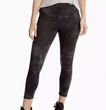 New Danskin Ladies' High Waist Interlock Legging With Pockets XXL Marble