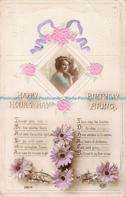 R192373 Happy Hours May Birthday Bring A E Schwerdtfeger RP 1915