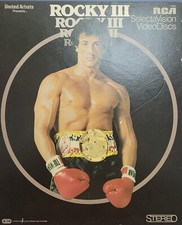Rocky III 1982 Selectavision CED Video Disc SYLVESTER STALLONE Eye of The Tiger