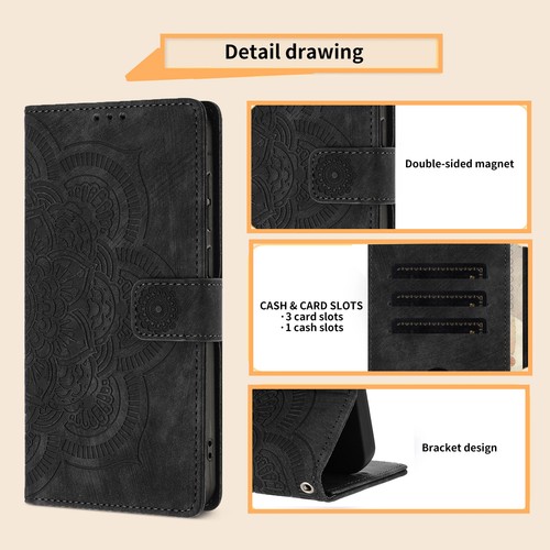 Patterned Wallet Card Case Flip Stand Cover For Motorola Moto G15 Power G05 G75 - Picture 5 of 17