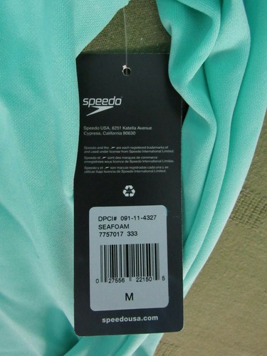 Speedo Boys Kids Long Sleeve Swim Tee Shirt Pool Water UV 50+ Ages 2T/3T Seafoam - Picture 2 of 9