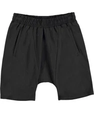 Molo Kids Anders Black Organic Cotton Sweatshorts