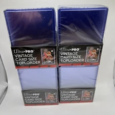 Ultra Pro Toploaders 35pt 4 Packs of 25 for VINTAGE SIZED Cards