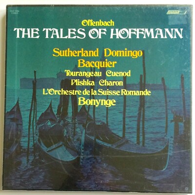 BRAND NEW OFFENBACH ''TALES OF HOFFMANN'' SUTHERLAND, DOMINGO 3 LONDON RECORDS SET