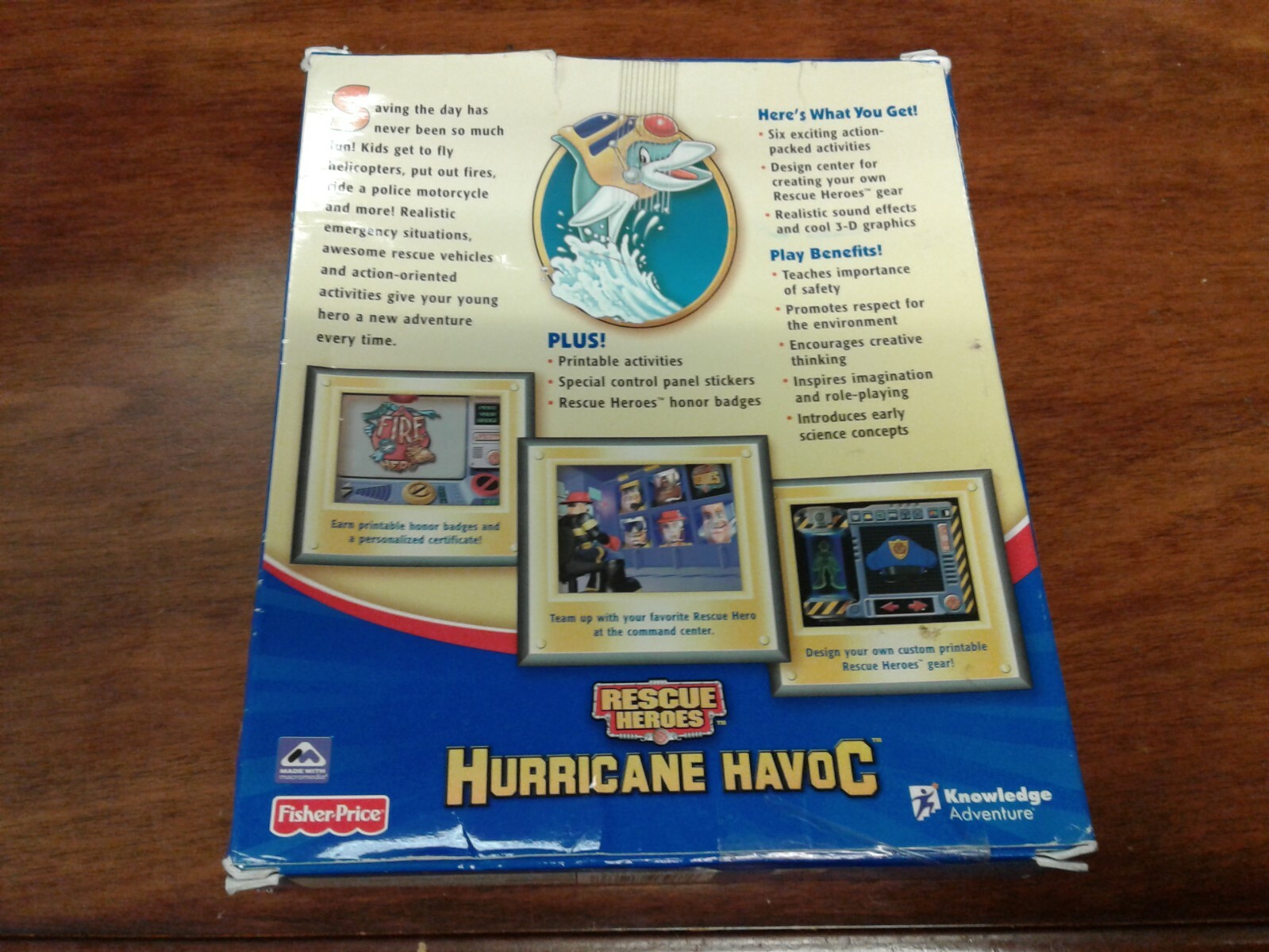 Fisher Price rescue heroes hurricane havoc computer game ages 4-7 | eBay