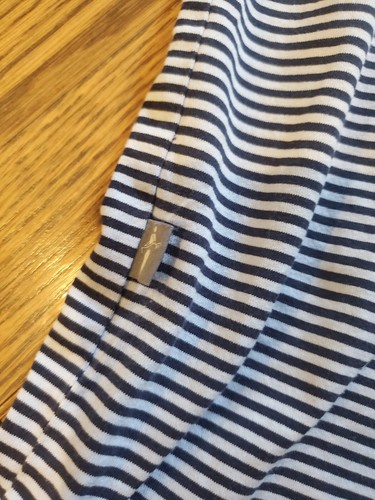 OHCC Polo Shirt Men’s XL Oak Hill CC Blue And Gray Striped Supima Cotton - Picture 6 of 6