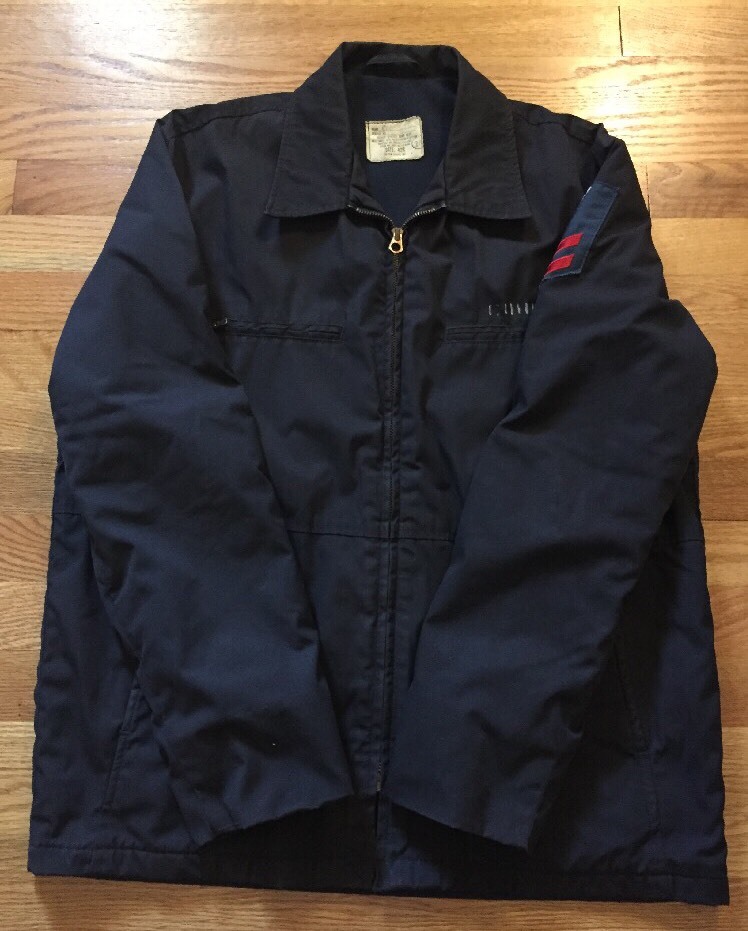 70s us.navy cpo ミリタリー 海軍 70s 米軍 U.S.NAVY CPO ウールシャツ 紺 16.5 - Sixpacjoe Web Shop