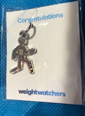 Weight Watchers Achievement Award WW Silver-tone  Walk/Run Goal Charm 