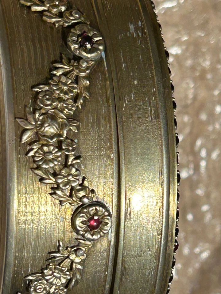 Fabergé Plata Dorada 84 Tapé 80 Rubíes Rusia Año 1896 Retrato de Zar Foto 2 de 4