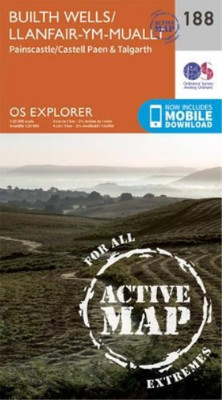 Builth Wells, Painscastle and Talgarth (Map) OS Explorer Active Map (UK ...
