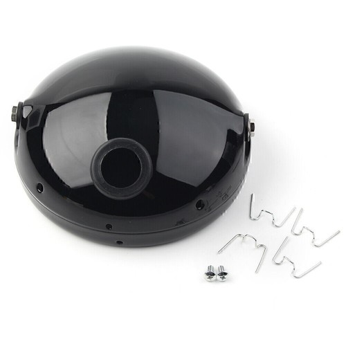 Motorcycle 7" Inch Front LED Headlight Mounting Housing Bracket Lamp Cover - Foto 7 di 8