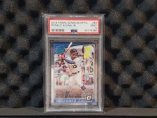 2018 PANINI DONRUSS OPTIC RONALD ACUNA JR RATED ROOKIE PSA 9 ATLANTA BRAVES