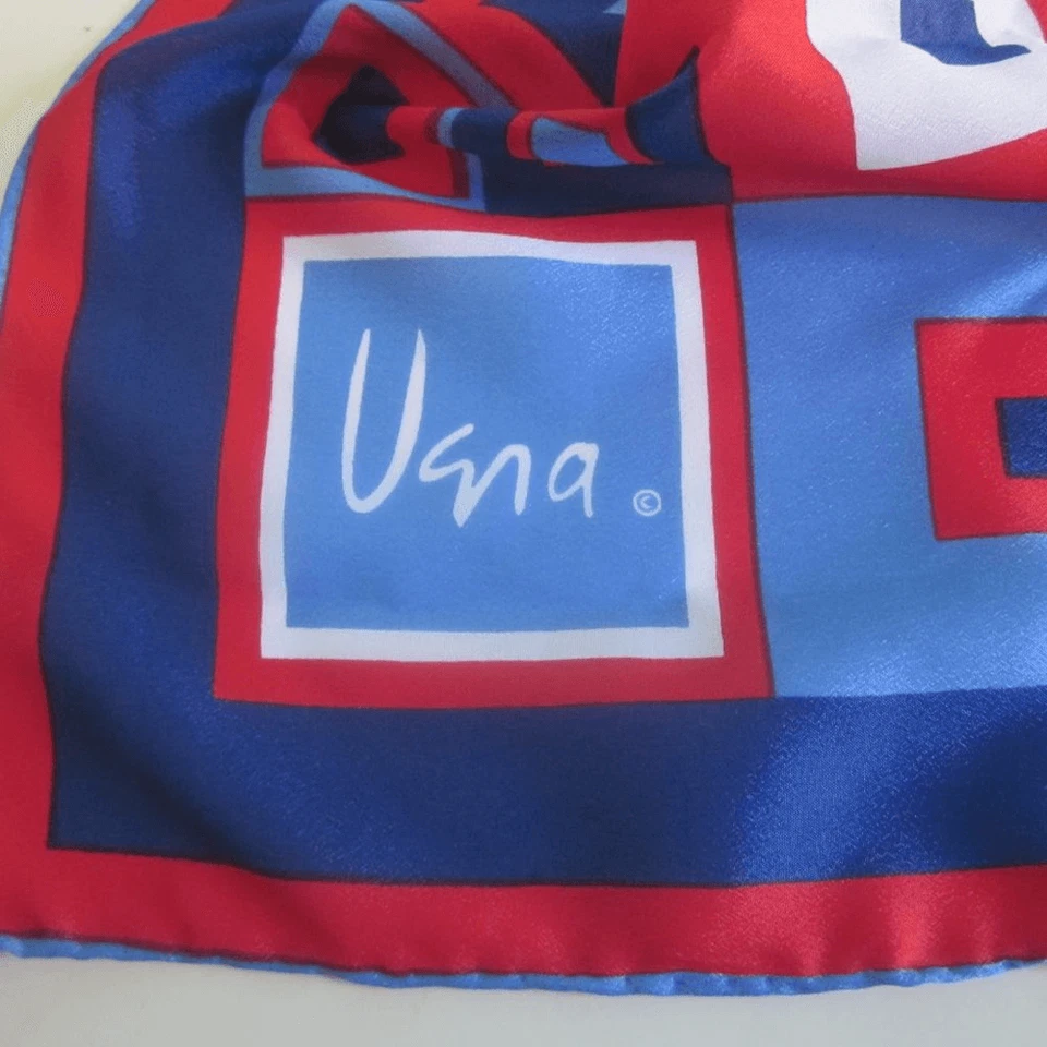 2 bufandas de Vera Newmann vintage de Japón geométricas Foto 3 de 4