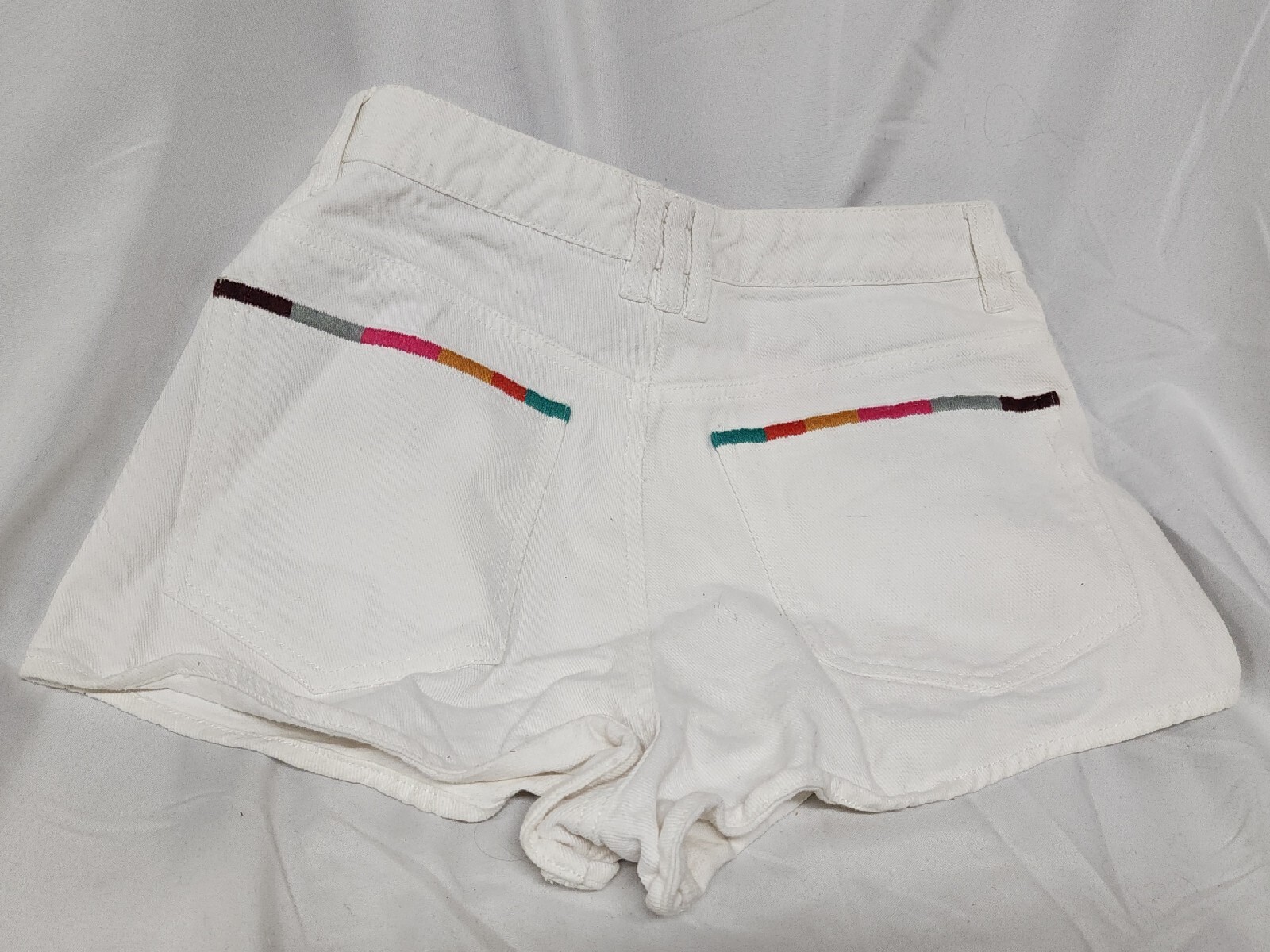 Honey Punch Shorts Womens White Jean Denim Unique Size S eBay