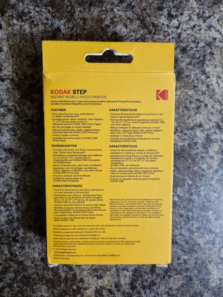 New Kodak photo printer and Photo Paper