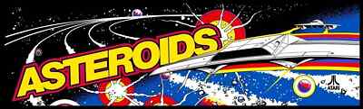 Asteroids Arcade Marquee/Sign (Arcade1Up 17.75'' x 5'')