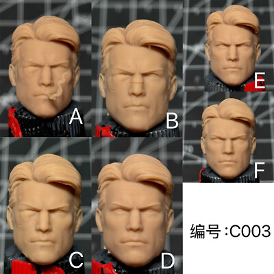 Unpainted 1/12 Alien Monster Head Sculpt Fit 6'' Action Figure