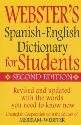 Web Spanish-English Dict for S - Paperback By Merriam-Webster - VERY GOOD
