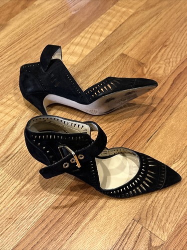 IVANKA TRUMP Black suede pumps from Bloomingdales Size 5 1/2 - Picture 5 of 6