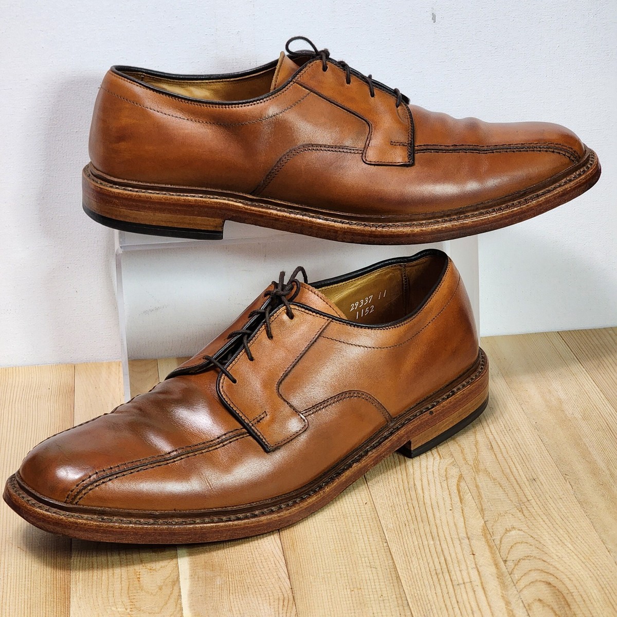 Allen Edmonds HILLCREST Derby Blucher 12-B Walnut 5954 Lace  display picture 3