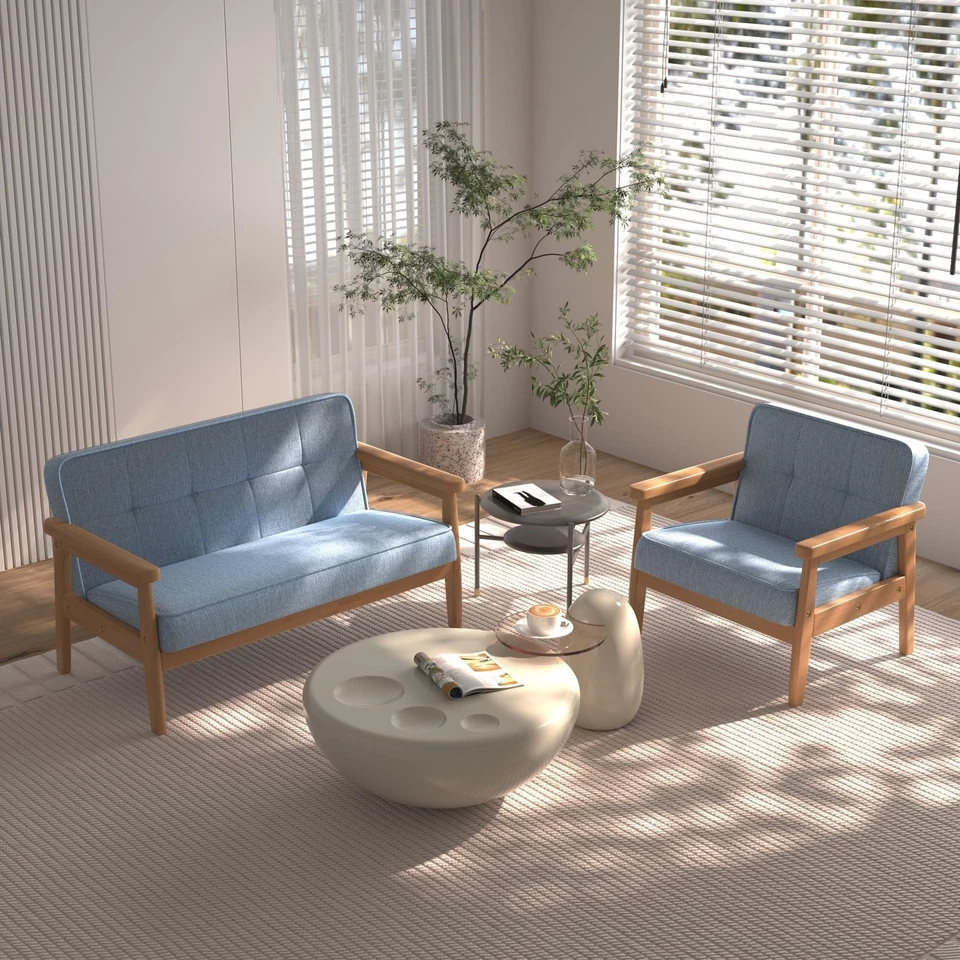 Sillón BabyLand Niños, Sofá Individual Niño Silla con Estructura de Madera Maciza a... Foto 2 de 4