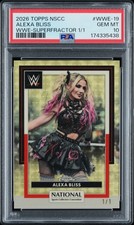Marketplace image: 2026 TOPPS NATIONAL CONVENTION WWE SUPERFRACTOR 1/1 ALEXA BLISS 1/1 PSA 10
