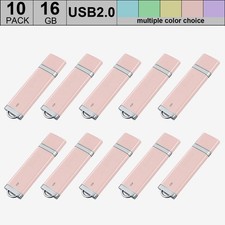 Kootion 10pcs USB 2.0 16GB Flash Drives Memory Stick Thumb Drive External Drive