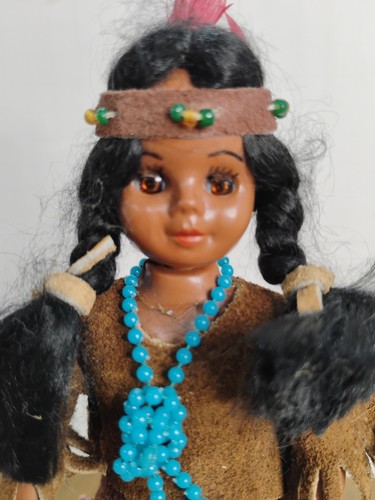 Vintage Heritage Dolls Sunbell Corporation Celluloid Native American Doll - Picture 3 of 11