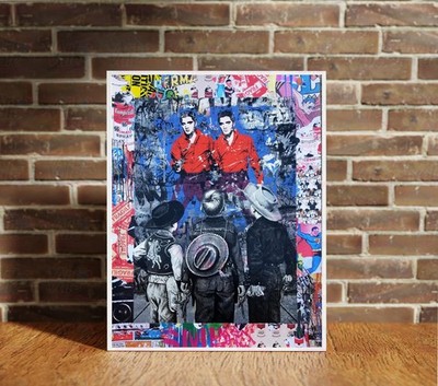 Cowboy Players Canvas Wrap Wall Decor PosterWall Art Print Alec Monopoly