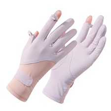 Women's Summer Cooling UV Protection Gloves for Driving, Medium, Lavender