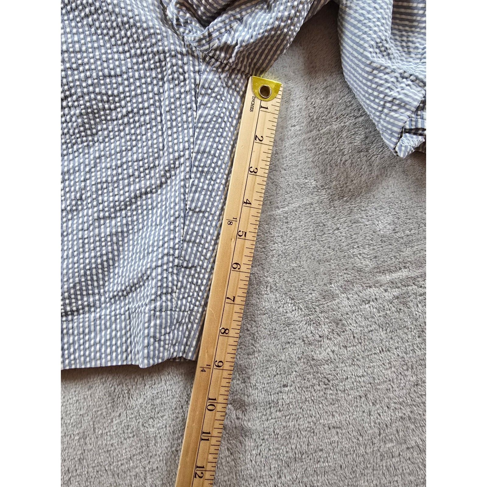 Ralph Lauren Y2K Seersucker Shorts Mens 33 Fit 32 Summer Blend Cloth thumbnail 5