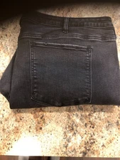Womens Silver Jeans Co. Black Denim High Note Skinny Jeans Size 22