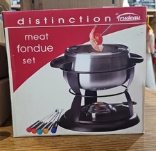 Trudeau Stainless Fondue Set 10 Piece