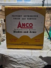 Vintage ANCO Windshield Wiper Blades Arms Metal Cabinet Display.