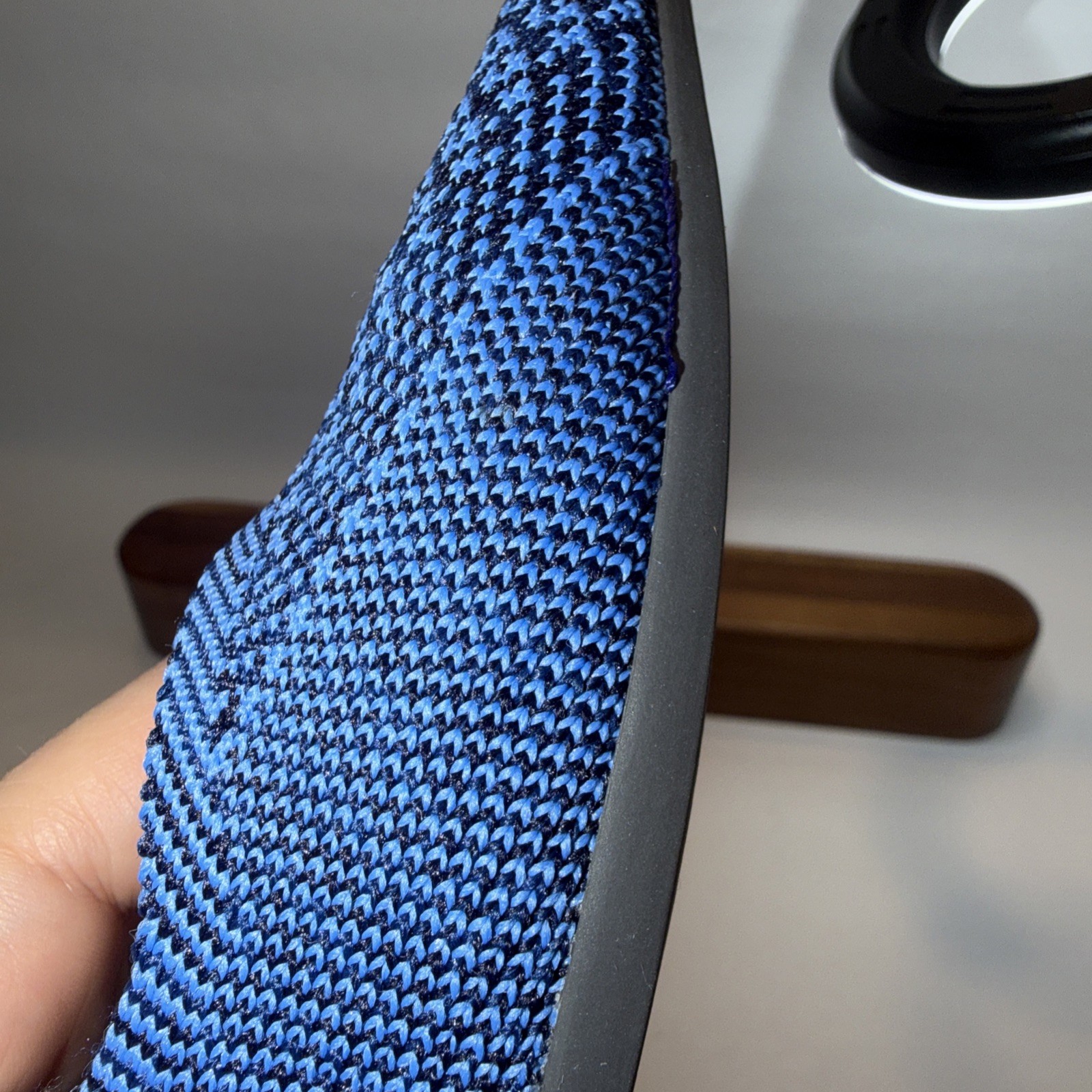 Rothy's The Point Flat in Lapis Python Blue Rare … - image 11